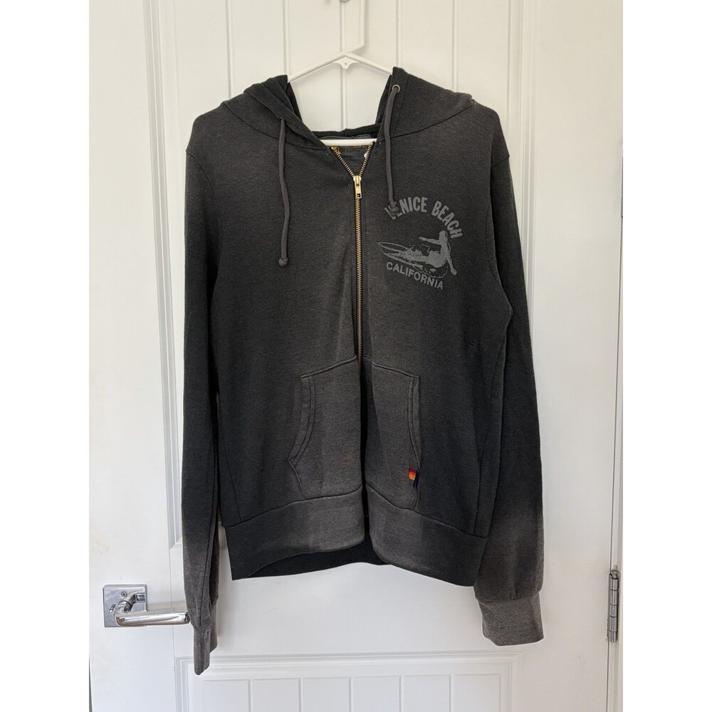 NEW a Small Flaw Aviator Nation Surfer Zip Hoodie $189 Free Sticker & Cozies